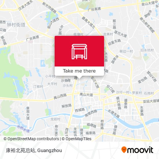 康裕北苑总站 map