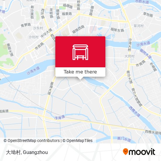 大坳村 map
