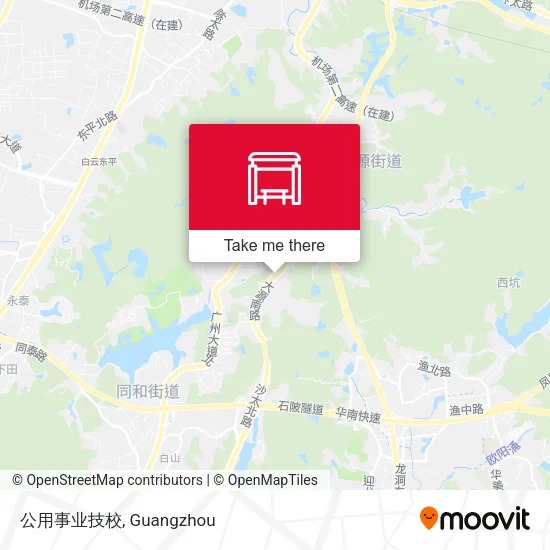 公用事业技校 map