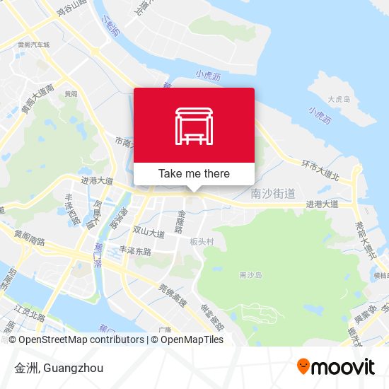 金洲 map