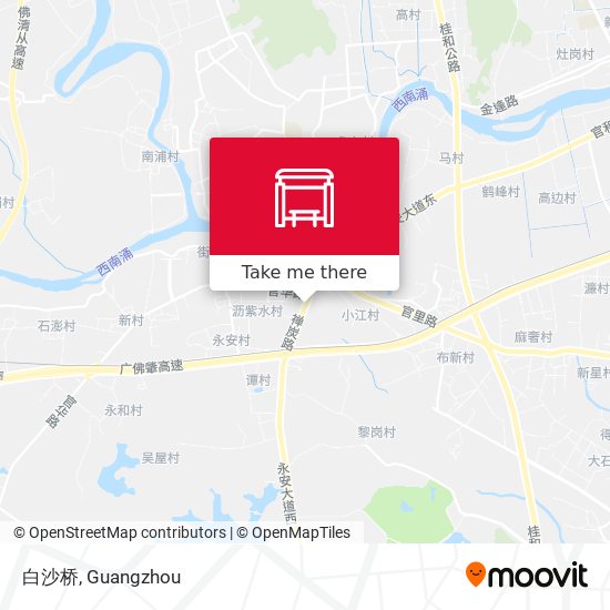 白沙桥 map