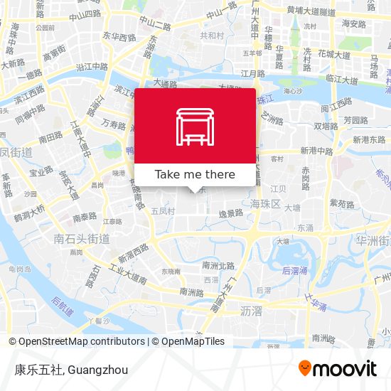 康乐五社 map