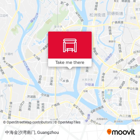中海金沙湾南门 map