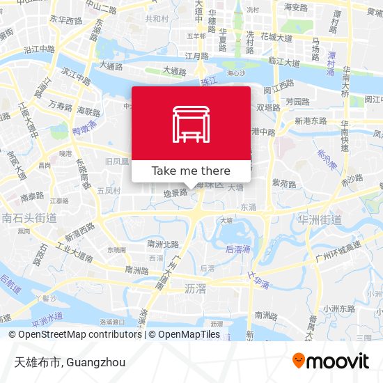 天雄布市 map