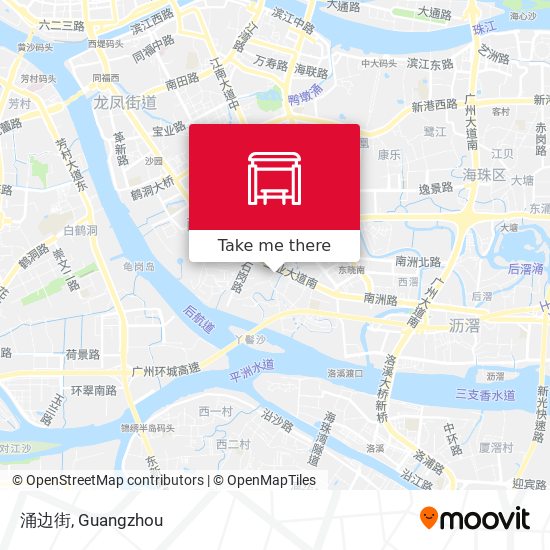 涌边街 map