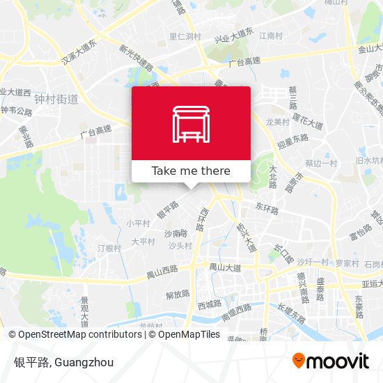 银平路 map