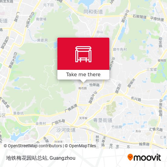 地铁梅花园站总站 map