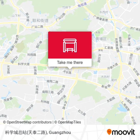 科学城总站(天泰二路) map