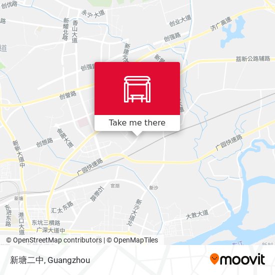 新塘二中 map