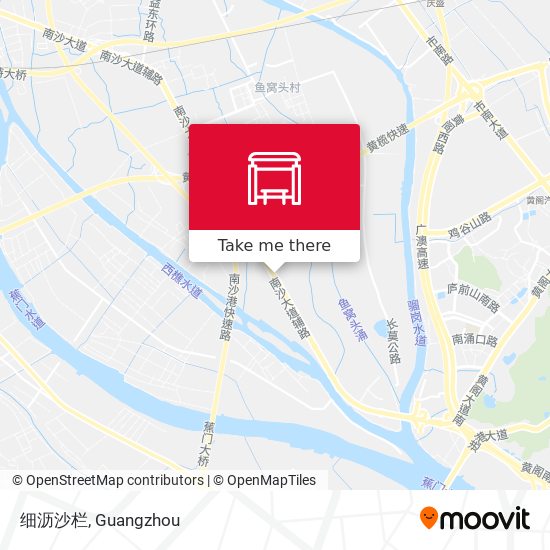 细沥沙栏 map