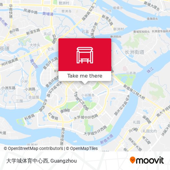 大学城体育中心西 map