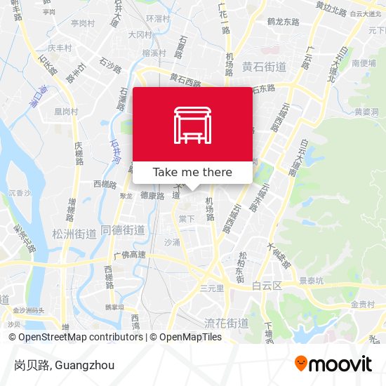 岗贝路 map