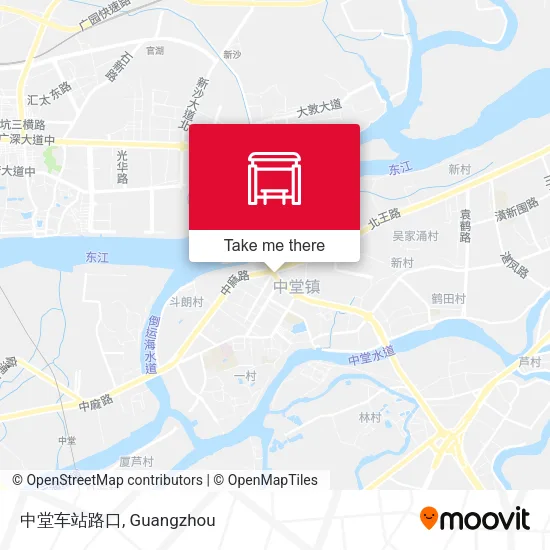 中堂车站路口 map