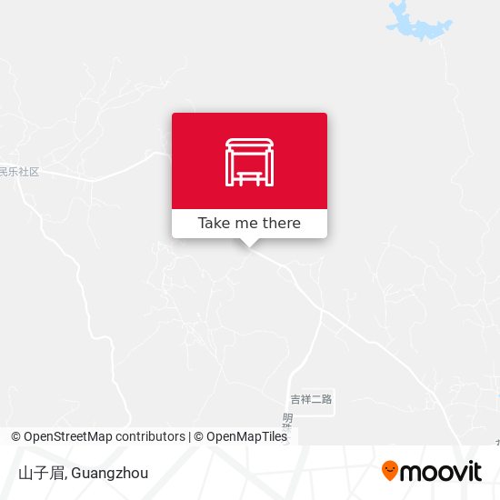 山子眉 map