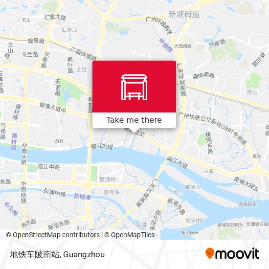地铁车陂南站 map