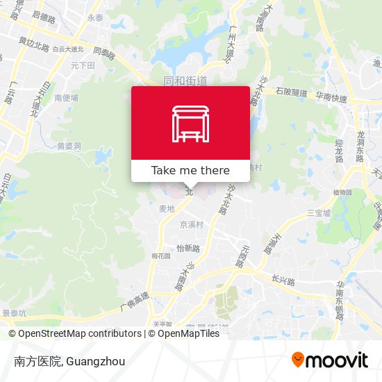 南方医院 map