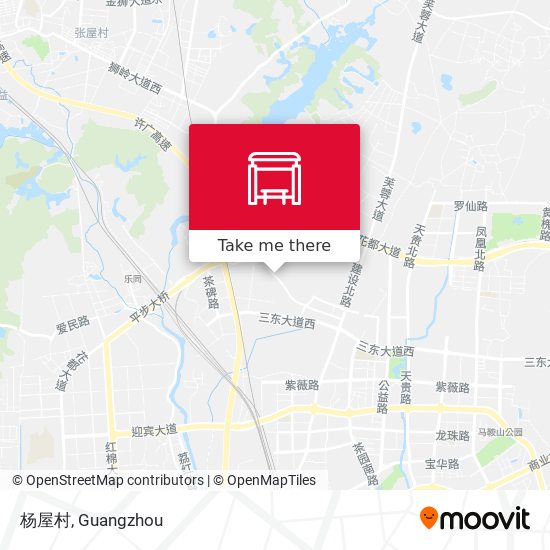 杨屋村 map