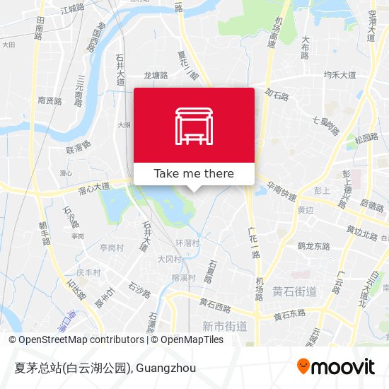 夏茅总站(白云湖公园) map