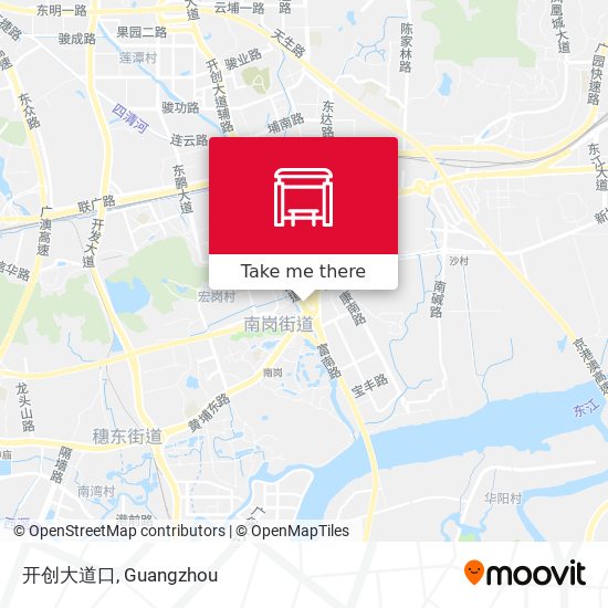 开创大道口 map
