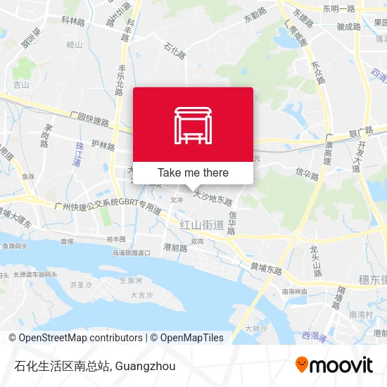 石化生活区南总站 map