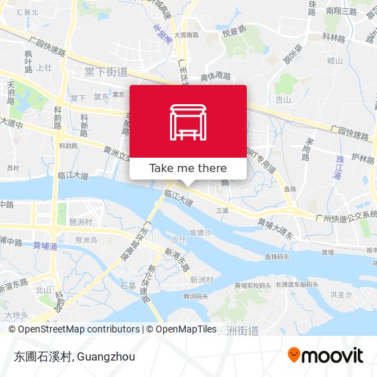 东圃石溪村 map