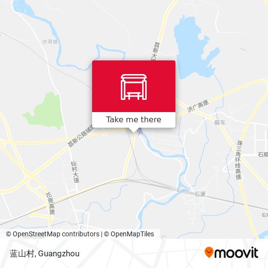 蓝山村 map