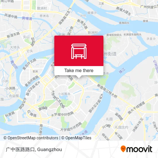 广中医路路口 map