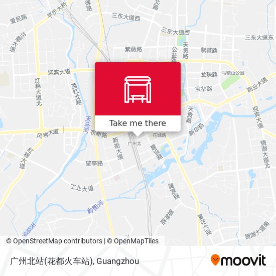 广州北站(花都火车站) map