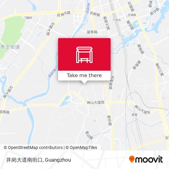井岗大道南街口 map