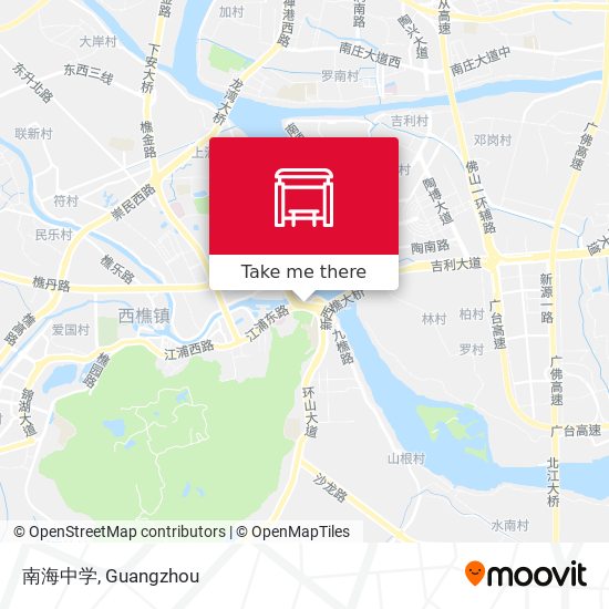 南海中学 map