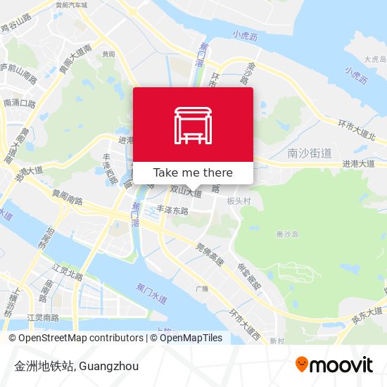 金洲地铁站 map