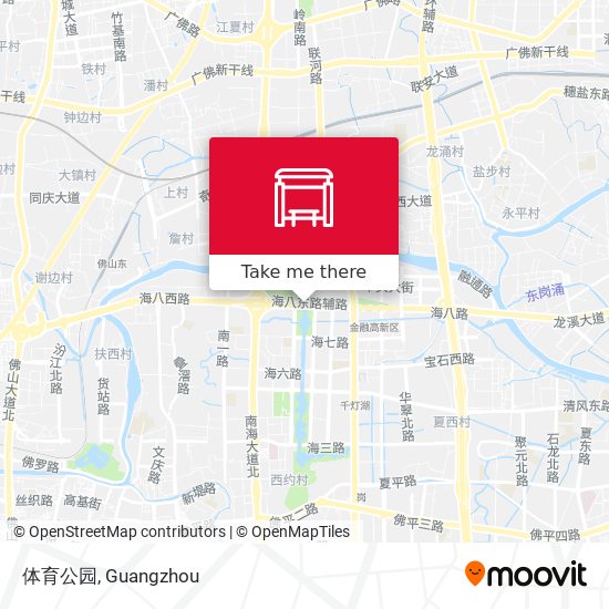体育公园 map