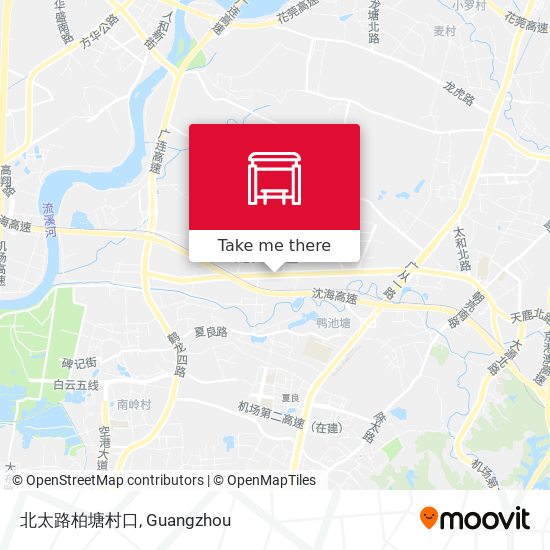 北太路柏塘村口 map
