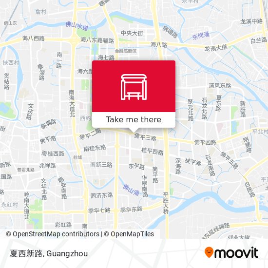 夏西新路 map