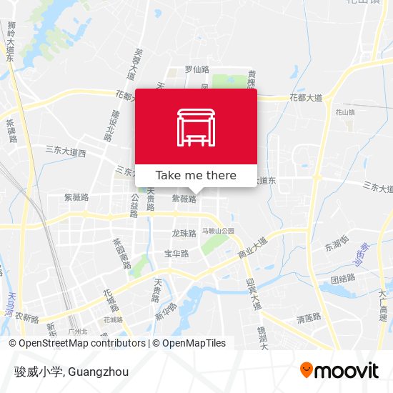 骏威小学 map