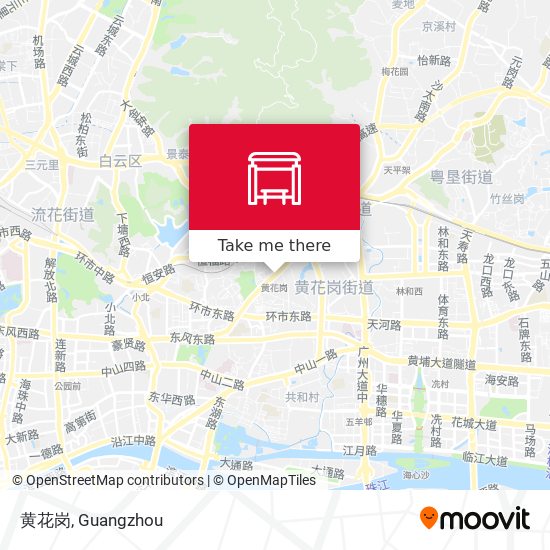 黄花岗 map