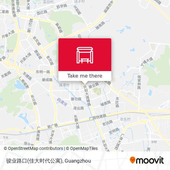 骏业路口(佳大时代公寓) map