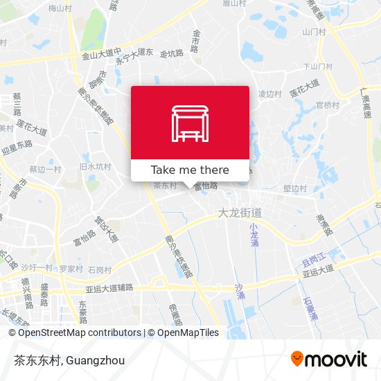 茶东东村 map