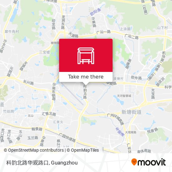 科韵北路华观路口 map