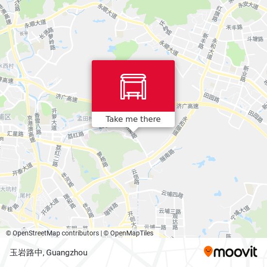 玉岩路中 map