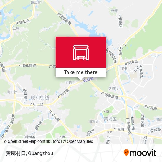 黄麻村口 map