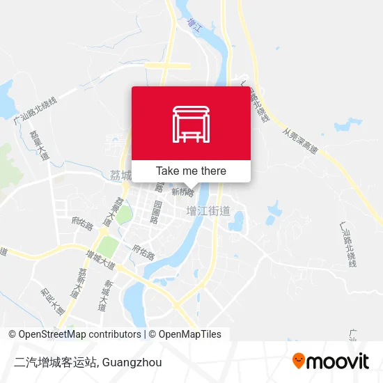 二汽增城客运站 map