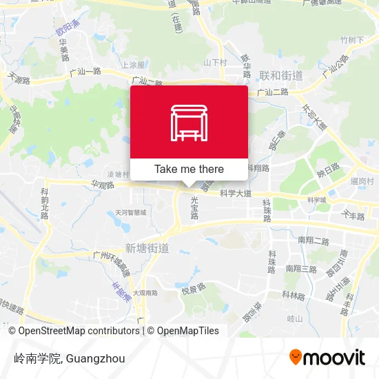 岭南学院 map