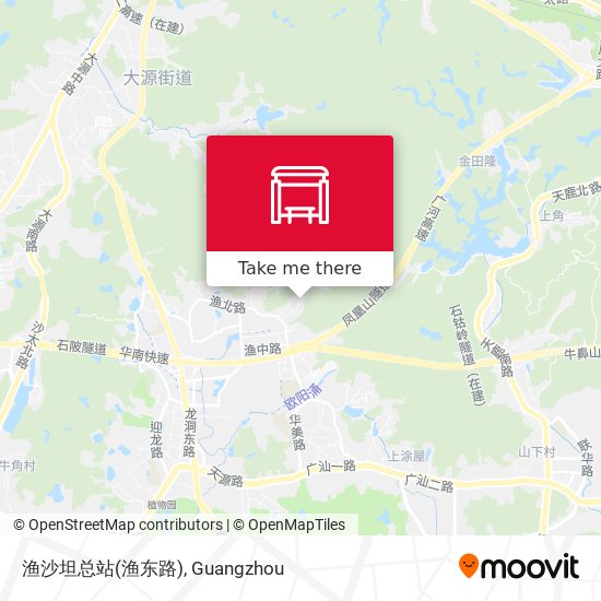 渔沙坦总站(渔东路) map