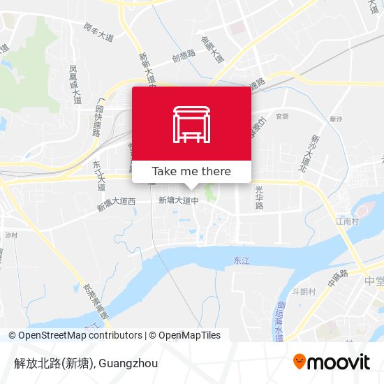 解放北路(新塘) map