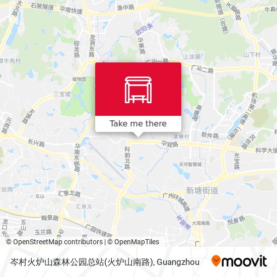 岑村火炉山森林公园总站(火炉山南路) map