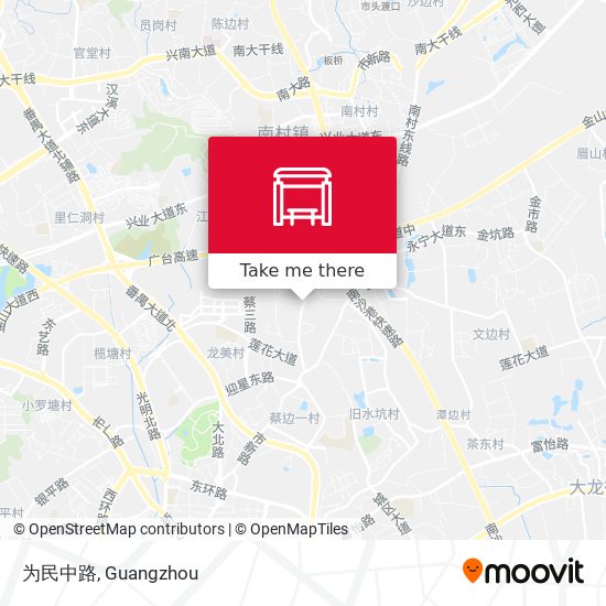 为民中路 map