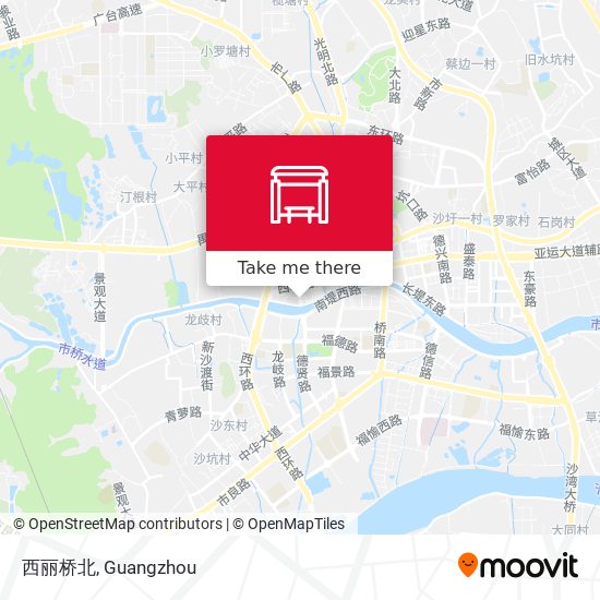 西丽桥北 map