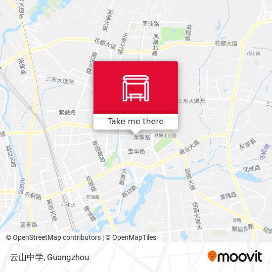 云山中学 map