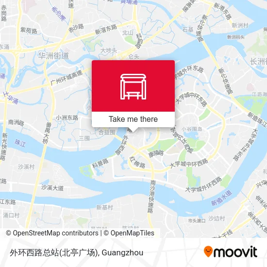 外环西路总站(北亭广场) map